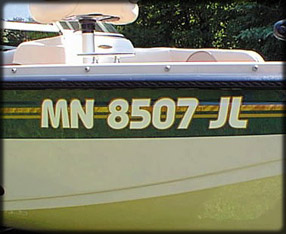 Boat registration example image Boat registration example image