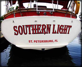 Boat lettering example image Boat lettering example image