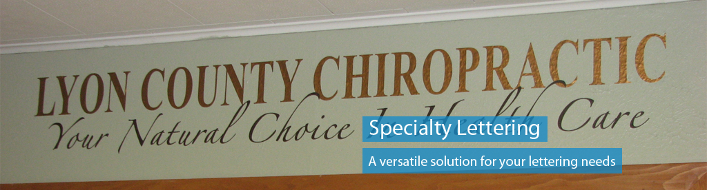 Order specialty lettering