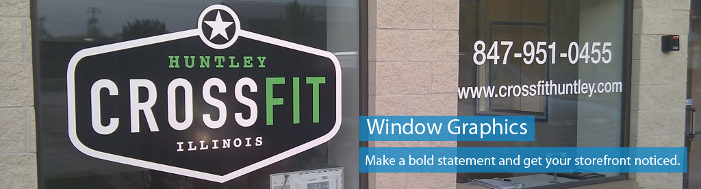 Order window graphics and lettering