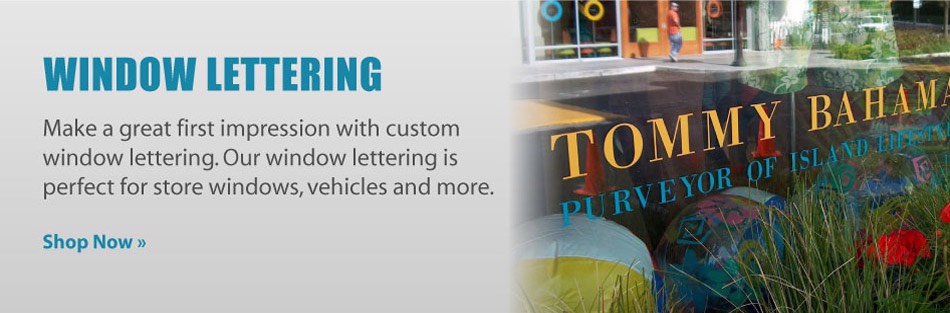 Purchase window lettering
