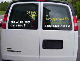 Vehicle Lettering Sizing Hints